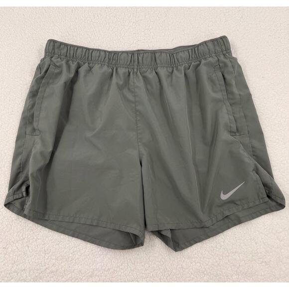 Nike Gray Nike Logo Elastic Waistband Side Pockets‎ Athletic Shorts Type Large - Picture 1 of 6